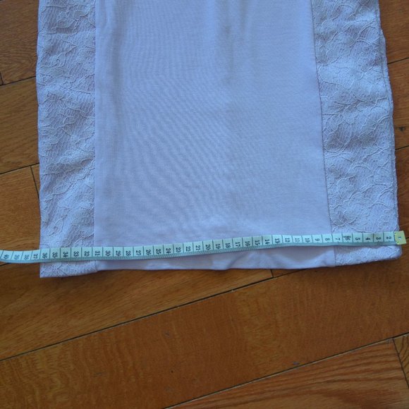 French Connection Lilac Purple Bandage Bodycon Lace Sided Cocktail Dress Size 0 - Picture 13 of 14